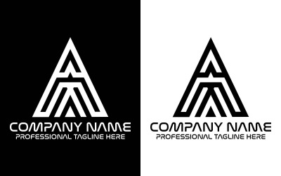 Nova marca de arquitetura criativa A - design de logotipo de letra