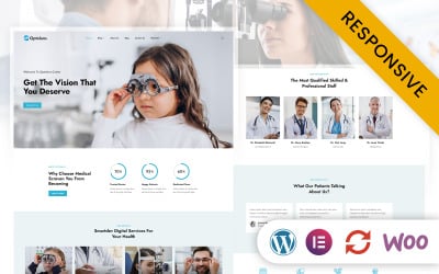 Optolans - Klinika optyczna i okulistyczna Motyw WordPress Elementor