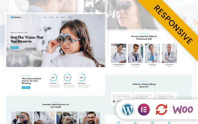 Optolans - Optisk och ögonvårdsklinik Elementor WordPress-tema