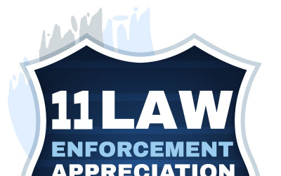 11 Law Enforcement Appreciation Day eller LEAD Illustration