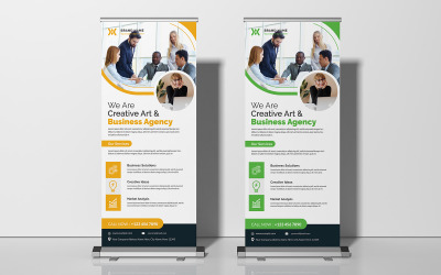 Roll Up Banner | Signage Standee X Banner Template