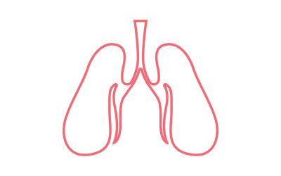 Human Lung Vector Image Template Vol 8