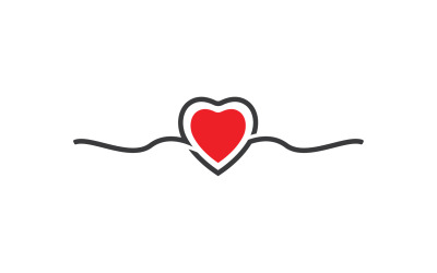 Láska Vector Symbol Logo Design šablony Vector V12