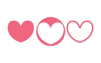 Láska Vector Symbol Logo Design šablony Vector V9