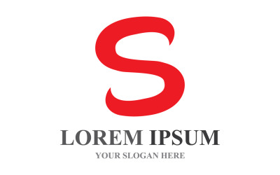S Anfangsgeschäft Corporate LetterLlogo Design Vector V10