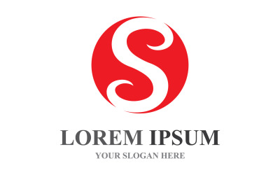 S İlk İş Kurumsal HarfLlogo Tasarım Vektörü V15