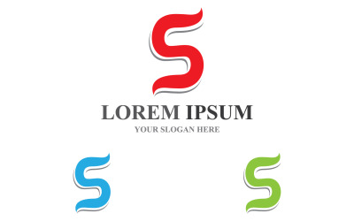 S-Logo und -Symbol Anfangsbuchstabe des Firmennamens V11