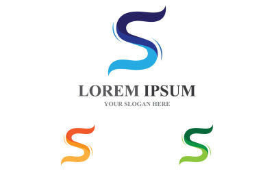 S Logosu Ve Sembolü İş Şirketi Adının Baş Harfi V13