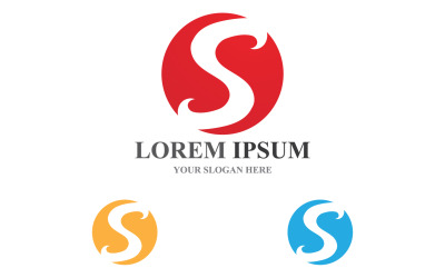 S Logosu Ve Sembolü İş Şirketi Adının Baş Harfi V2