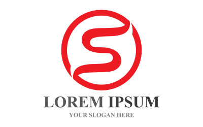 S Początkowa firma firmowa LetterLlogo Design Vector V11