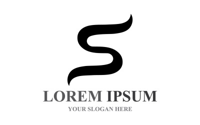 S Początkowa firma firmowa LetterLlogo Design Vector V1