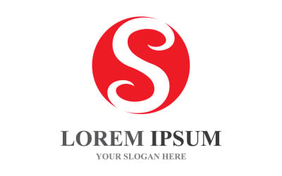 S początkowy biznes korporacyjny LetterLlogo Design Vector V15