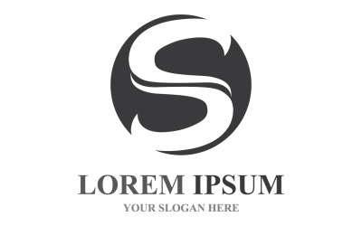 S początkowy biznes korporacyjny LetterLlogo Design Vector V21