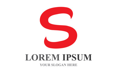 S Początkowy biznesowy list korporacyjny Llogo Design Vector V10