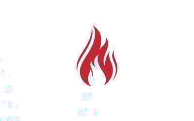 Fire Flame Vector Logo Hot Gas And Energy Symbol V14