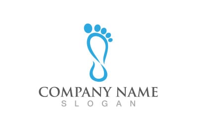 Foot Print Health Theraphy Logo Vector V12