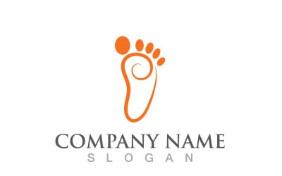 Foot Print Health Theraphy Logo Vector V4