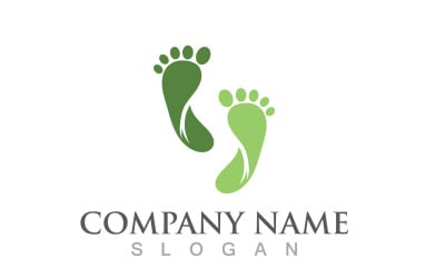 Foot Print Health Theraphy Logo Vector V7