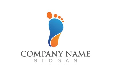 Foot Print Health Therapy Logo Vector V15