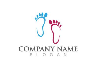 Foot Print Health Therapy Logo Vector V2