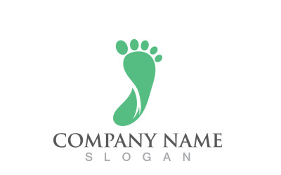 Foot Print Health Therapy Logo Vector V5
