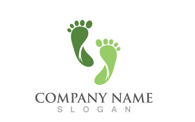 Foot Print Health Therapy Logo Vector V7