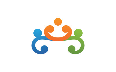 Simbolo di cura della famiglia Vector Logo Design