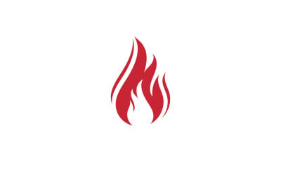 Вогонь полум&amp;#39;я векторний логотип гарячого газу та енергії символ V14