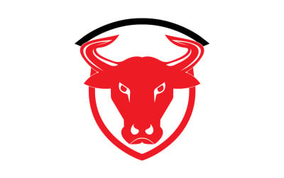 Creative Angry Shield Bull Head Logo Design Symbol 21