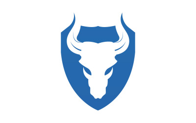 Creative Angry Shield Bull Head Logo Design Symbol 42