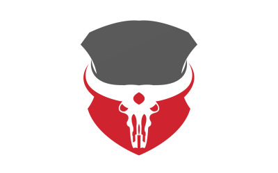 Creative Angry Shield Bull Head Logo Design Symbol 47