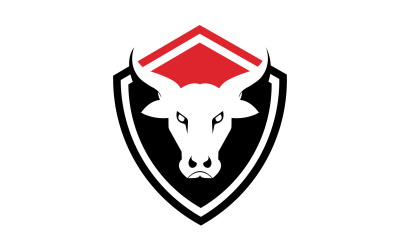 Creative Angry Shield Bull Head Logo Design Symbole 18