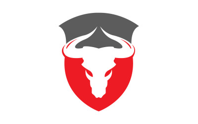 Creative Angry Shield Bull Head Logo Design Symbole 43