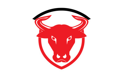 Creative Angry Shield Bull Head Logo Design Symbool 21