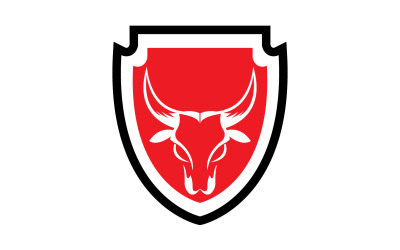 Creative Angry Shield Bull Head Logo Diseño Símbolo 10