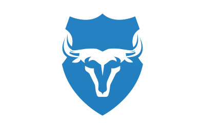 Creative Angry Shield Testa di Toro Logo Design Simbolo 28