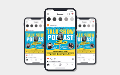Modèle de Flyer de talk-show / podcast