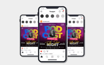 Podcast-flyersjabloon #3