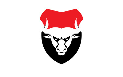 Символ дизайна логотипа Creative Angry Shield Bull Head 56