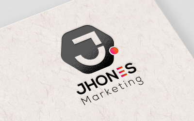 Bokstaven J professionell logotyp