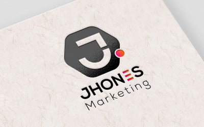 Buchstabe J Professionelles Logo