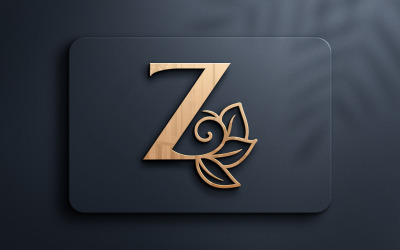Buchstabe Z Monogramm Beauty Logo Design