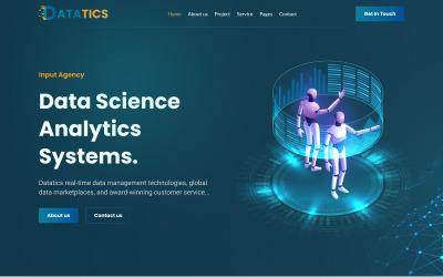 Datatics - Veri Bilimi ve Analitik HTML5 Şablonu