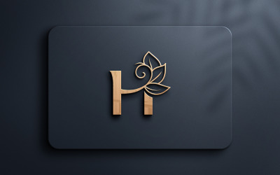 Design de logotipo de beleza de monograma letra I