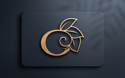 Litera O Monogram uroda Logo Design