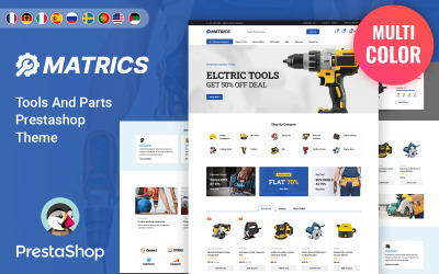 Matrics - Power Tools & Equipment Szablon PrestaShop
