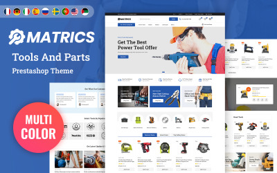 Matrics – тема PrestaShop для електроінструментів та обладнання