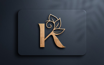 Písmeno K Monogram krása Logo Design