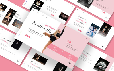 Modelo de Apresentação Powerpoint Academia De Danza