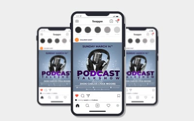Modelo de Cartaz de Podcast/Talkshow